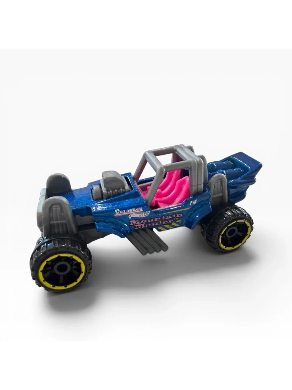 Hot Wheels Mountain Mauler Blue with Pink Seats diecast car toy